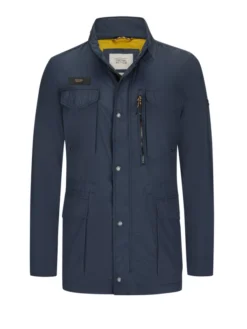 Camel Active Leichtes Fieldjacket Aus Recyceltem Polyester , Blau