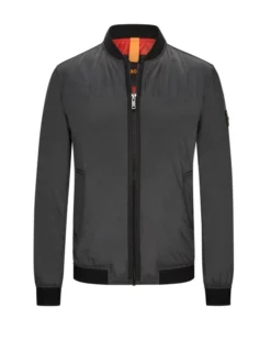 BOSS ORANGE Bomberjacke Mit Crinkle-Effekt , Grau