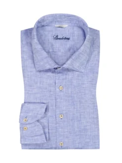 Stenströms Hemd Aus Reinem Leinen, Comfort Fit , Hellblau