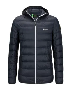 Boss Green Steppjacke Mit Kapuze, Blau