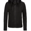 GIPSY Lederjacke Mit Jersey-Kapuze, Schwarz -Angebote Jack & Jones || Eterna || Paul&Shark Store 0 600 15