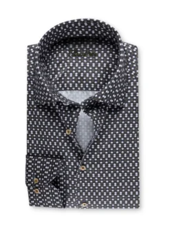 Stenströms Freizeithemd Aus Baumwolle Mit Allover-Print, Blau