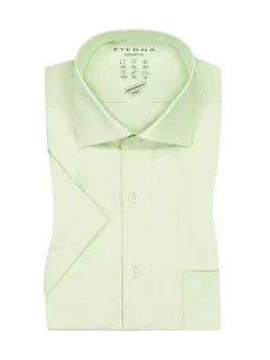 Eterna Comfort Fit Hemd Mit Stretchanteil, Performance Shirt, Hellgrün