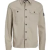 Jack & Jones Hemdjacke Aus Baumwoll-Stretch, Kreide