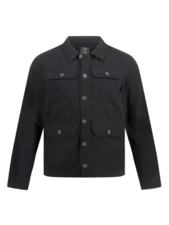 JP1880 Jeansjacke Im Overshirt-Look , Schwarz