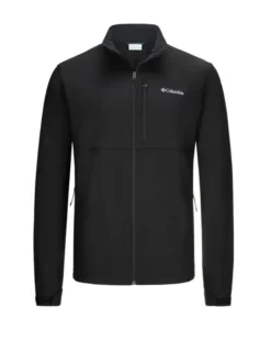 Columbia Softshelljacke Mit Brustlogo, Comfort-Stretch , Schwarz