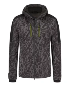 Emporio Armani Skijacke Im Camouflage-Muster, Schwarz
