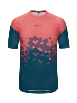 Gonso Funktionales Kurzarm-Radtrikot Mit Grafischem Print, Rot