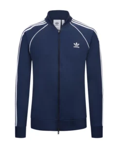 ADIDAS Sweatjacke Mit Logo-Stickerei, Marine
