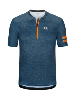 Gonso Kurzarm-Radtrikot Mit Kontrast-Details, Blau