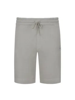 BOSS ORANGE Sweatshorts Mit Logo-Emblem, Grau
