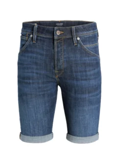Jack & Jones Denim-Bermuda, Blau