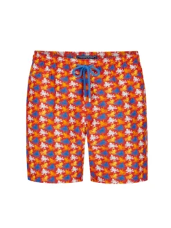 Vilebrequin Badehose Mit Tintenfisch Print, Rot