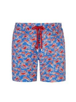 Vilebrequin Badehose Mit Krabben-Print, Königsblau