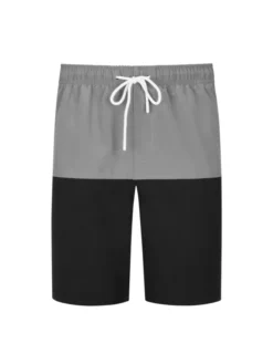 JP1880 Badehose Mit Blockstreifen , Grau