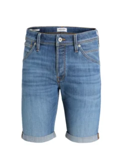 Jack & Jones Denim Bermudas In Dezenter Waschung , Blau