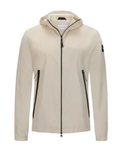 Calvin Klein Freizeitjacke Mit Kapuze, In Leichter Nylon-Qualität, Beige
