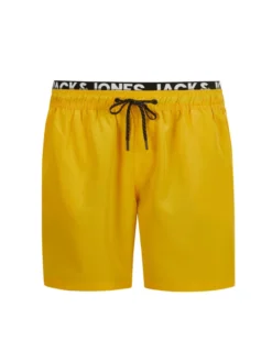 Jack & Jones Badeshorts Mit Kordelzug , Gelb