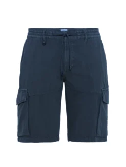 Camel Active Cargo-Bermuda Aus Leinen Mit Kordelzug , Blau