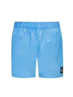 Calvin Klein Badehose Mit Logo-Aufnäher, Türkis