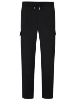 Jogginghose Im Baumwoll-Mix Mit Cargotaschen, Schwarz