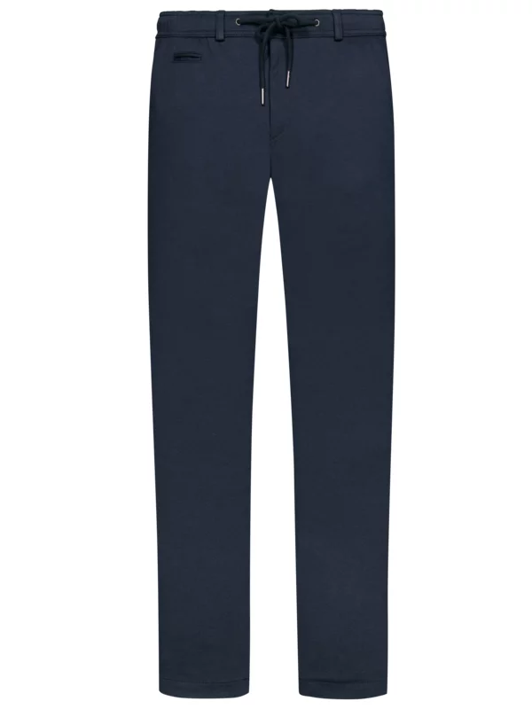 Bugatti Chino Mit Stretchanteil Und Tunnelzug, Blau 3 Bugatti Chino Mit Stretchanteil Und Tunnelzug, Blau
