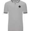 JP1880 Poloshirt Mit Kontraststreifen , Grau