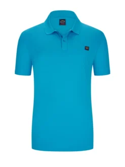 Paul&Shark Poloshirt Aus Baumwolle Mit Logo-Emblem, Königsblau