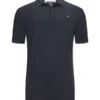 FYNCH-HATTON Poloshirt Mit Leinenanteil Und Mit Logo-Stickerei, Marine