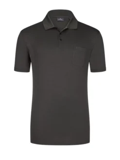 RAGMAN Poloshirt Aus Leichtem Baumwollmix, Anthrazit