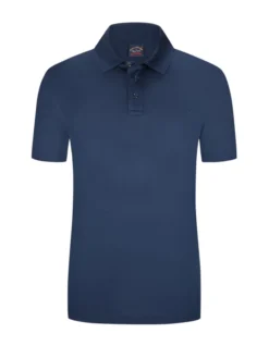 Paul&Shark Poloshirt Aus Mercerisierter Baumwolle, Marine
