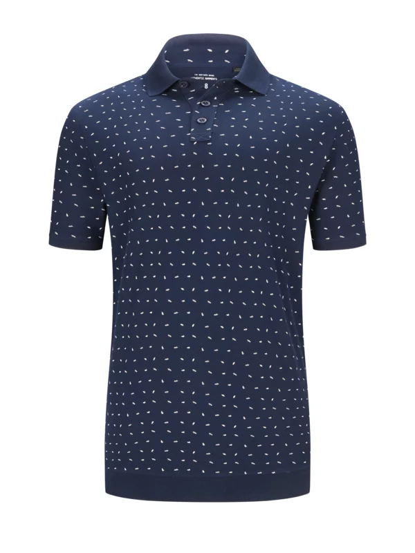 JP1880 Poloshirt Mit Elastikbund, Marine 3 JP1880 Poloshirt Mit Elastikbund, Marine