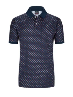 Paul&Shark Poloshirt Mit Flaggen-Muster , Marine
