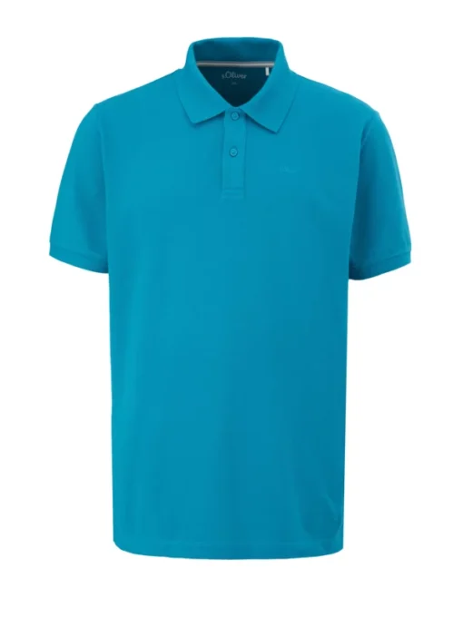 Poloshirt In Piqué-Qualität Mit Label-Stickerei, Türkis -Angebote Jack & Jones || Eterna || Paul&Shark Store 0 600 402