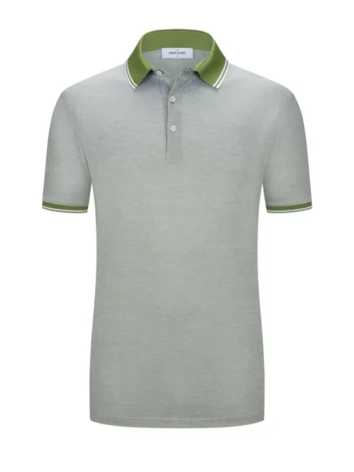 Poloshirt Mit Kontraststreifen Am Kragen , Grün -Angebote Jack & Jones || Eterna || Paul&Shark Store 0 600 405