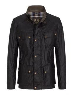 BELSTAFF Freizeitjacke Im Fieldjacket-Look, Fieldmaster, Schwarz