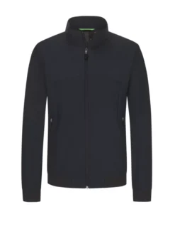 Boss Green Leichter Blouson Aus Strukturgewebe, Blau