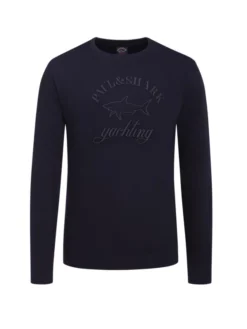 Paul&Shark Sweatshirt Mit Logo-Applikation, Marine