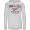 Jack & Jones Hoodie Mit Logo-Print, Hellgrau