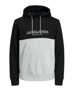 Jack & Jones Hoodie Im Baumwoll-Mix, Schwarz