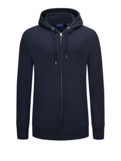 Gant Sweatjacke Aus Einem Baumwollgemisch, Marine