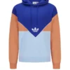 ADIDAS Hoodie Mit Logo-Emblem In Color-Blocking-Optik, Blau