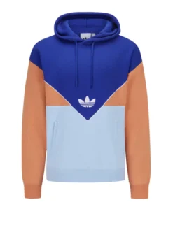 ADIDAS Hoodie Mit Logo-Emblem In Color-Blocking-Optik, Blau