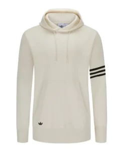 ADIDAS Oversize Hoodie Mit Logo-Elementen, Beige