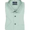 Kurzarmhemd Mit Feiner Struktur, Comfort Fit, Grün