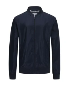 Jack & Jones Ultraleichte Bomberjacke Mit College-Kragen, Marine