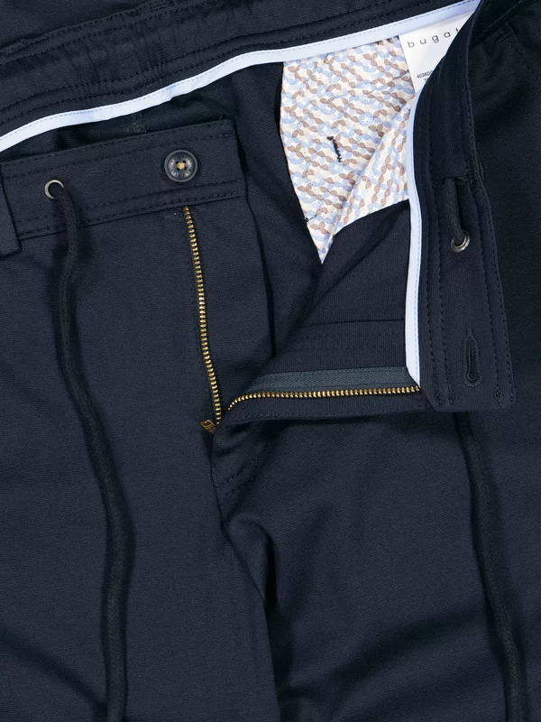 Bugatti Chino Mit Stretchanteil Und Tunnelzug, Blau 4 Bugatti Chino Mit Stretchanteil Und Tunnelzug, Blau – Bild 2