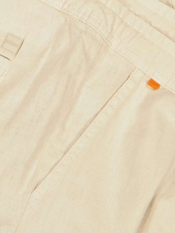 Boss Hose Aus Einem Leinen-Baumwollgemisch , Beige 4 Boss Hose Aus Einem Leinen-Baumwollgemisch , Beige – Bild 2
