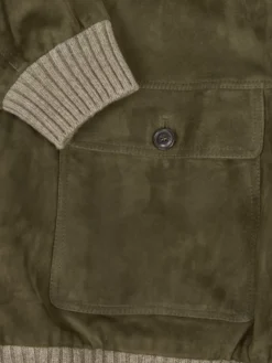 Paul&Shark Valstar Aus Velours-Leder Mit Strickkragen , Oliv -Angebote Jack & Jones || Eterna || Paul&Shark Store 2 600 1