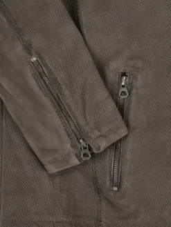 GIPSY Lederjacke Im Biker-Look, Perforiert, Grau -Angebote Jack & Jones || Eterna || Paul&Shark Store 2 600 5